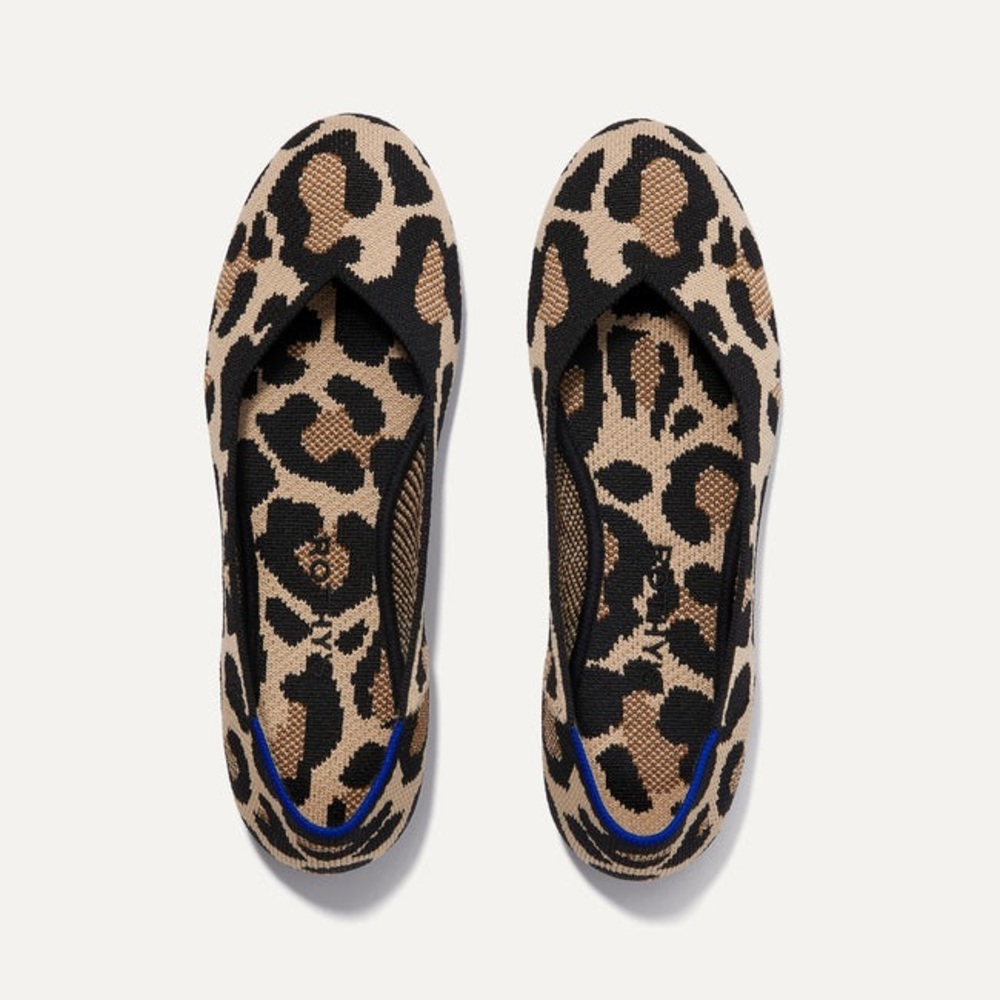 Size 8.5 Rothy’s The Flat Desert Cat Print - Picture 1 of 4